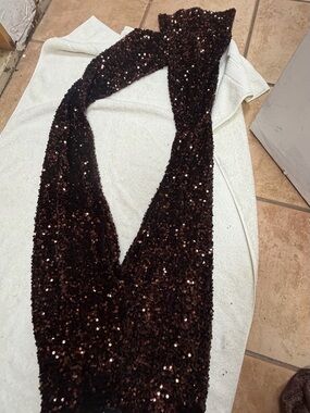 Express Brown Sequin pants